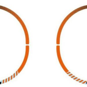 Wheel rim sticker kit